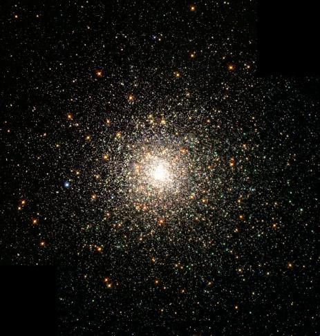 Stellar swarm M80 (NGC 6093), one of the densest of the 147 known globular clusters in the Milky Way Galaxy. The elements are as relevant here as they are on earth. Source: NASA.